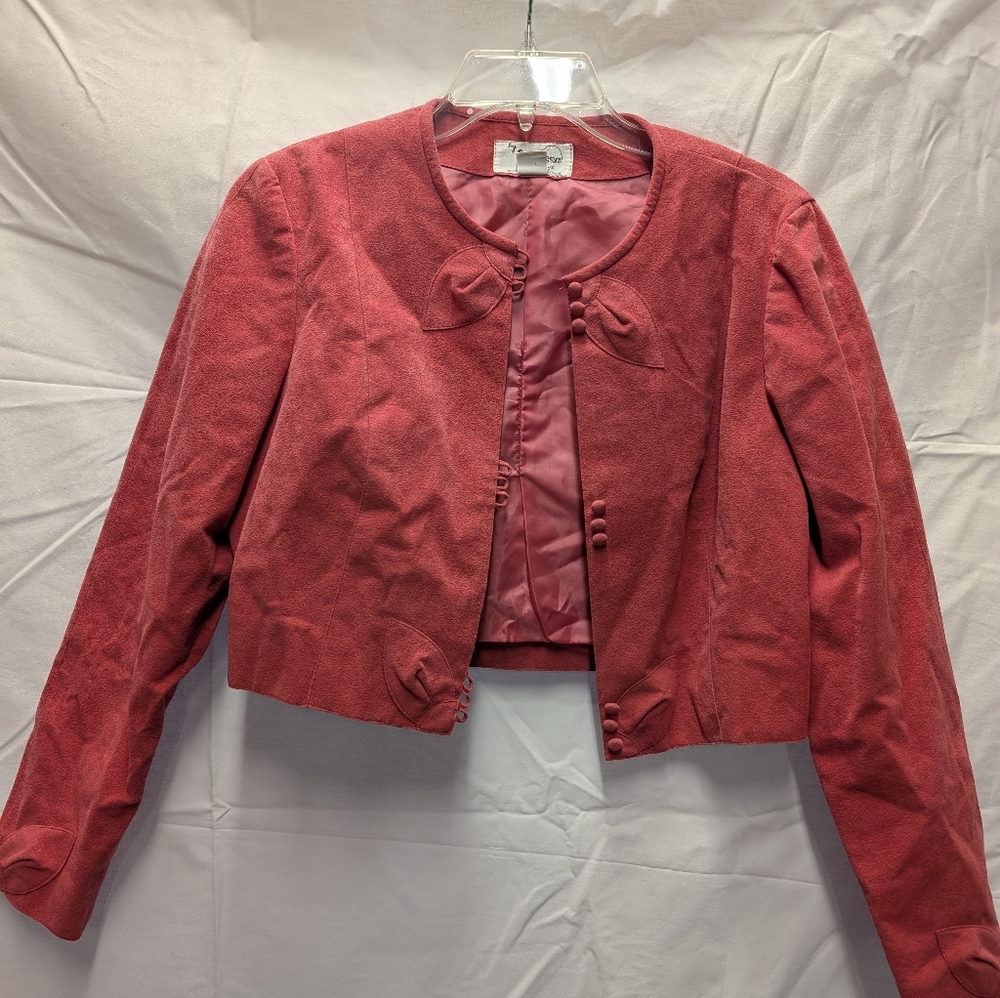 Vintage Clarissa Ultra Suede Blazer - Size 12